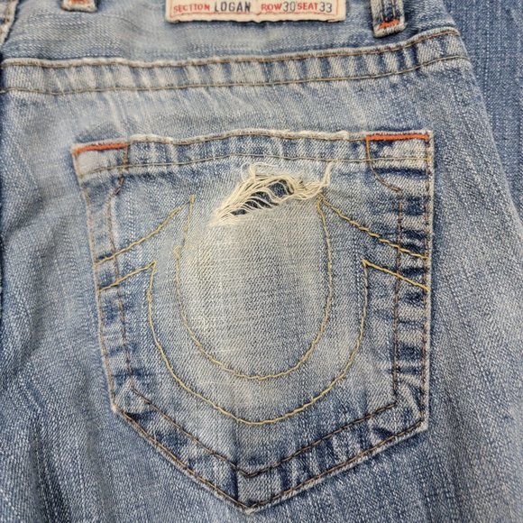 True‎ Religion 3 Fly Button Down Logan Jeans Row 30, Seat 33 Women - Picture 9 of 11